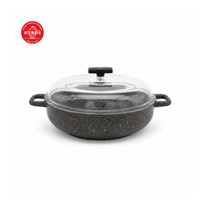 Cargar imagen en el visor de la galería, Cacerola Baja con Tapa Hard Cook Aluminio Fundido