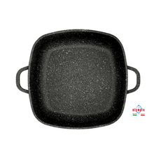 Carica l'immagine nel visualizzatore di Gallery, TEGAME QUADRO CON COPERCHIO HARD COOK - Olympia Italian Premium Cookware