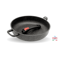 Cargar imagen en el visor de la galería, PADELLA ALTA CLICCA COOK con manico rimovibile - Olympia Italian Premium Cookware