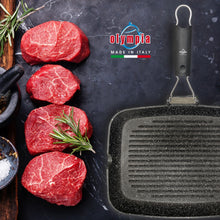 Carica l'immagine nel visualizzatore di Gallery, BISTECCHIERA HARD COOK - Olympia Italian Premium Cookware