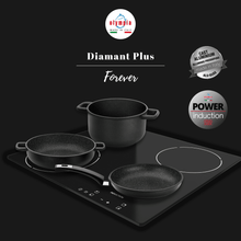 Carica l'immagine nel visualizzatore di Gallery, Padella Alta "Clicca" Diamant Plus Induction con Manico Rimovibile - Olympia Italian Premium Cookware
