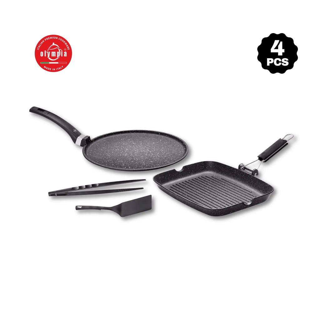 SET 4 PZ HARD COOK - HOME BBQ - - olympia-store.it