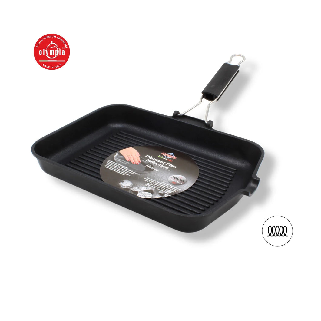 Bistecchiera Diamant Plus Induction Alluminio Pressofuso 36x26 cm - olympia-store.it