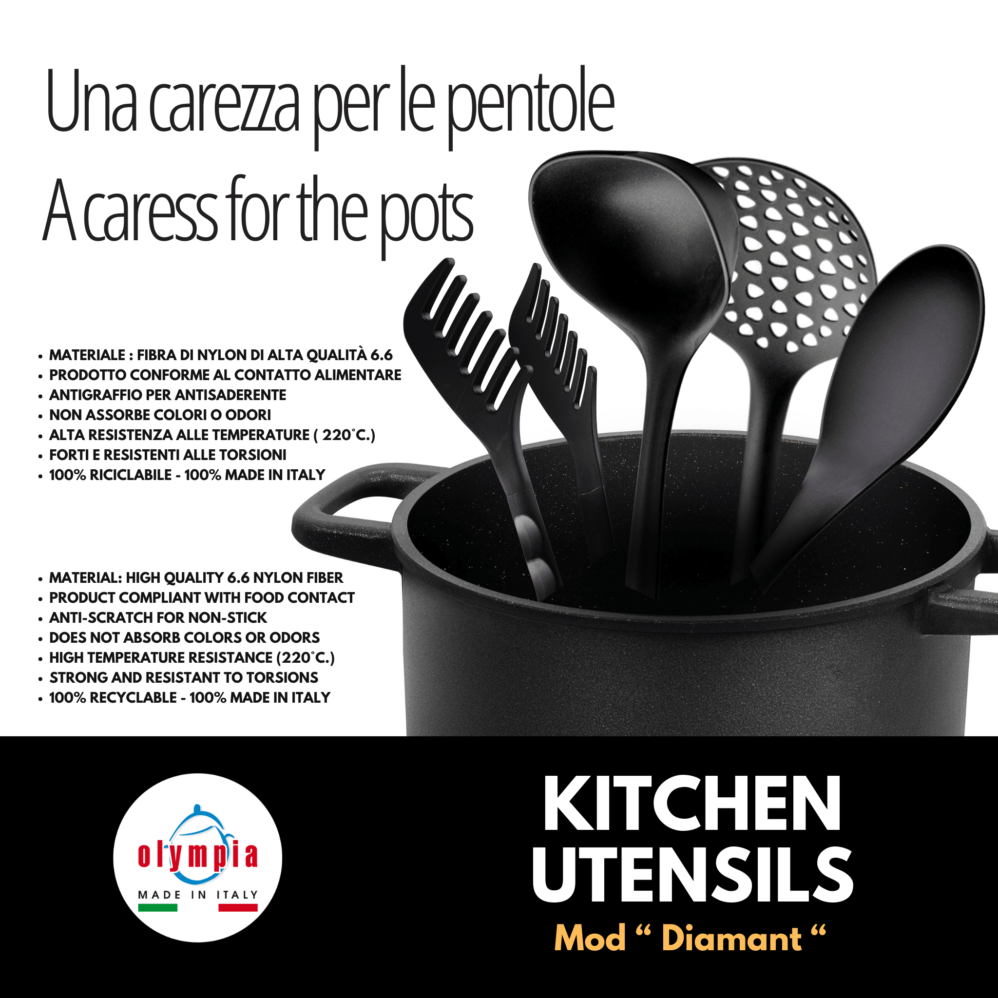 Set Di 2 Cucchiai Da Cucina Antiaderenti In Silicone Resistenti Al Calore Compatibili Con La Cottura Colore Rosso E Nero~p214300070